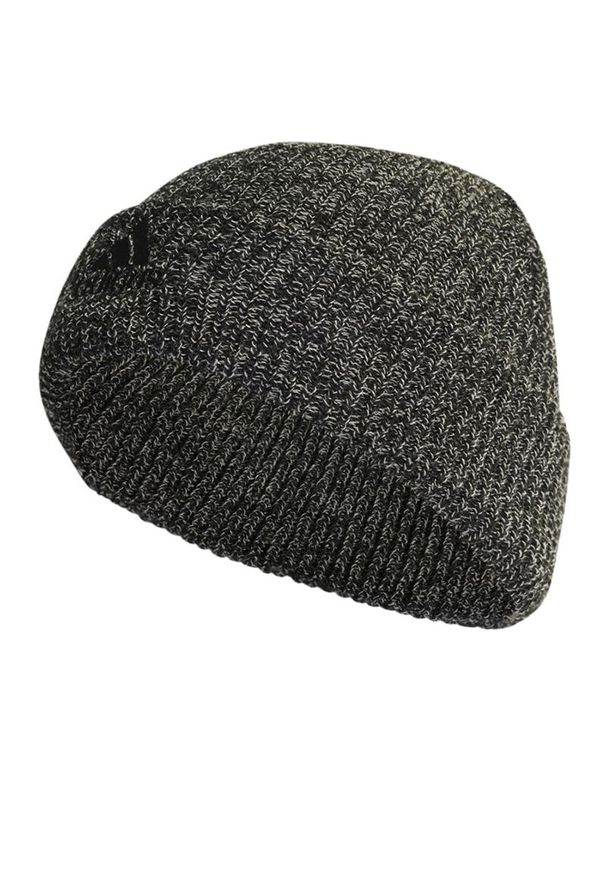 Adidas - Czapka adidas Melange Beanie HG7786 - szara. Kolor: szary. Materiał: poliakryl, dzianina. Wzór: aplikacja. Styl: casual, klasyczny