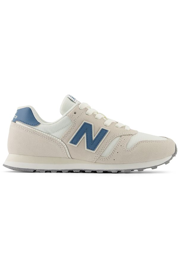 Buty damskie New Balance WL373OJ2 – beżowe. Okazja: na co dzień. Kolor: beżowy. Materiał: guma, skóra, syntetyk, materiał, zamsz. Szerokość cholewki: normalna. Model: New Balance 373