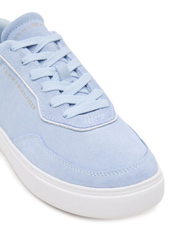 TOMMY HILFIGER - Tommy Hilfiger Sneakersy Casual FW0FW08898 Niebieski. Okazja: na co dzień. Kolor: niebieski. Materiał: zamsz, skóra