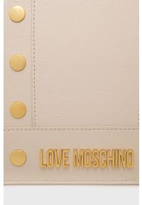 Love Moschino Torebka kolor kremowy. Kolor: beżowy. Rodzaj torebki: na ramię #4