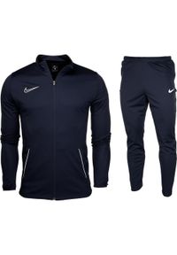 Dres sportowy męski Nike Dry Academy 21 Trk Suit. Okazja: na uczelnię. Kolor: niebieski. Materiał: dresówka. Styl: sportowy