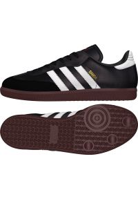 Adidas - Buty piłkarskie adidas Samba In M 019000 czarne czarne. Kolor: czarny. Materiał: skóra, zamsz, guma. Szerokość cholewki: normalna. Sport: piłka nożna