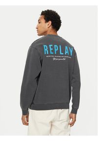 Replay - REPLAY Bluza M6967 .000.22890G Szary Regular Fit. Kolor: szary. Materiał: bawełna #2