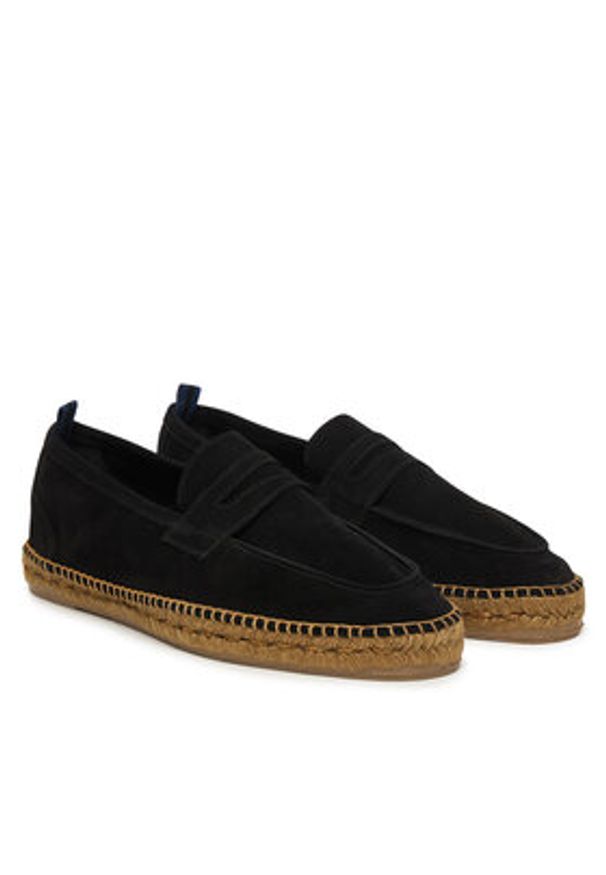 Castañer Espadryle Nacho T 23417 Czarny. Kolor: czarny. Materiał: skóra, zamsz