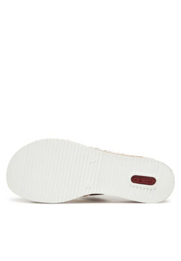 Rieker Klapki V3652-91 Brązowy. Kolor: brązowy. Materiał: materiał