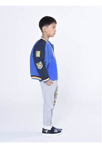 Kenzo kids - Kenzo Kids Spodnie dresowe K24289 S Szary Regular Fit. Kolor: szary. Materiał: bawełna #4