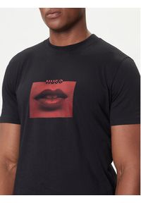 Hugo - HUGO T-Shirt Deterni 50544496 Czarny Regular Fit. Kolor: czarny. Materiał: bawełna #2