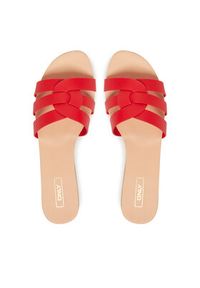 ONLY Shoes Klapki Onlfeli 4 15319426 Czerwony. Kolor: czerwony. Materiał: skóra