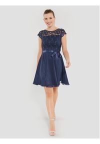 Swing Sukienka koktajlowa 77760510 Granatowy Regular Fit. Kolor: niebieski. Materiał: syntetyk. Styl: wizytowy #6