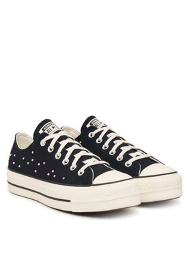 Converse Trampki Chuck Taylor All Star Lift Platform Mini Studs A19141C Czarny. Kolor: czarny. Materiał: materiał. Obcas: na platformie