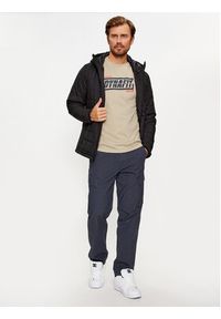 Dynafit T-Shirt Graphic Co M S/S Tee 08-70998 Khaki Regular Fit. Kolor: brązowy. Materiał: bawełna