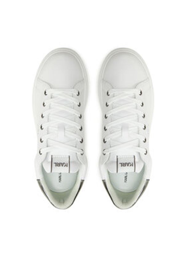 Karl Lagerfeld - KARL LAGERFELD Sneakersy KL52538K Biały. Kolor: biały. Materiał: skóra