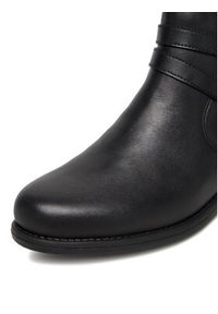 Remonte Botki D0F77-00 Czarny. Kolor: czarny. Materiał: skóra #6