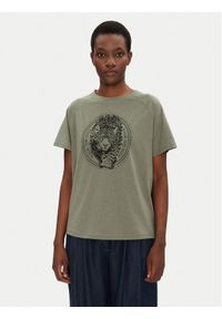 Fransa T-Shirt 20615456 Zielony Regular Fit. Kolor: zielony. Materiał: bawełna