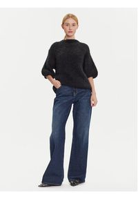 Dixie Sweter M277Y101A Czarny Relaxed Fit. Kolor: czarny. Materiał: syntetyk