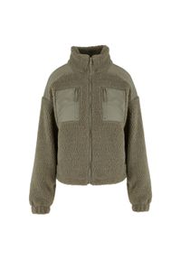 Damski polar Urban Classics Sherpa. Kolor: zielony. Materiał: polar. Sezon: zima #1