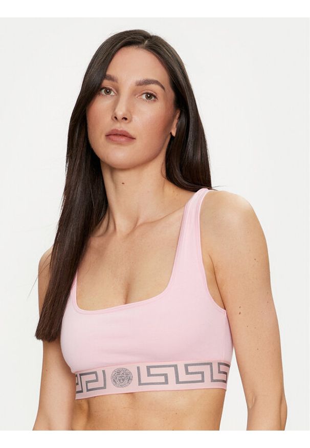 VERSACE - Versace Biustonosz top 1013323 Różowy. Kolor: różowy. Materiał: bawełna
