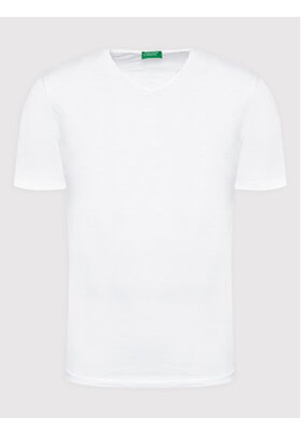 United Colors of Benetton - United Colors Of Benetton T-Shirt 3JE1J4264 Biały Relaxed Fit. Kolor: biały. Materiał: bawełna