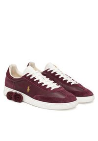 Polo Ralph Lauren Sneakersy 809973701004 Bordowy. Kolor: czerwony. Materiał: skóra