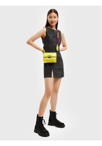 Desigual Sukienka codzienna Meysins 22WWVW28 Szary Slim Fit. Okazja: na co dzień. Kolor: szary. Materiał: wiskoza. Typ sukienki: proste. Styl: casual