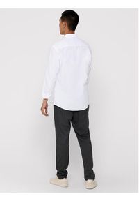 Only & Sons Koszula Alvaro 22006479 Biały Slim Fit. Kolor: biały. Materiał: bawełna