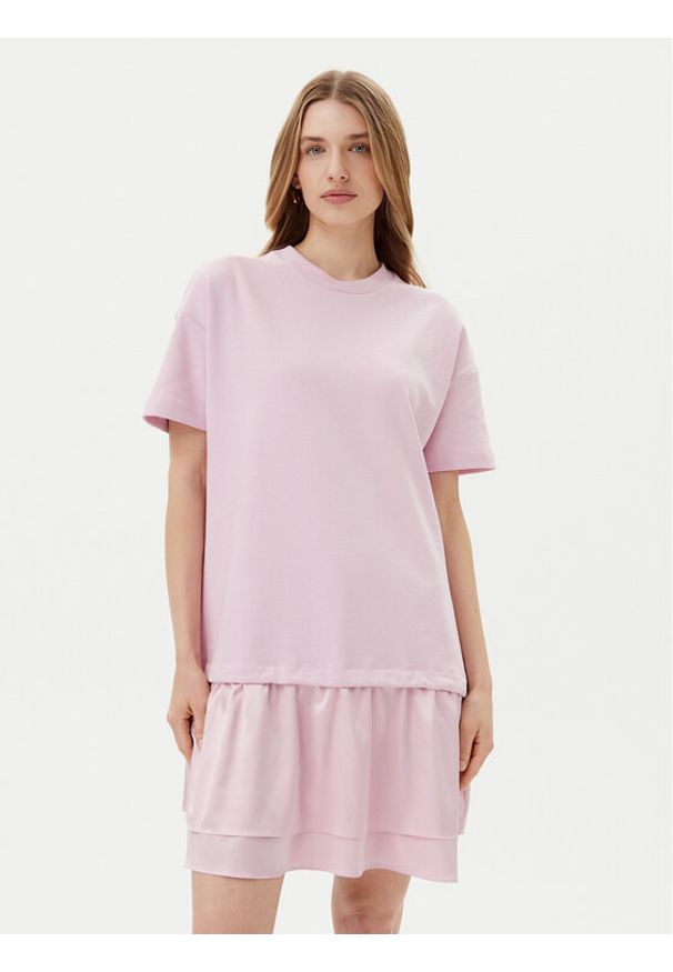 JOOP! Sukienka codzienna 58 252JE58Tsuki 30046247 Różowy Regular Fit. Okazja: na co dzień. Kolor: różowy. Materiał: bawełna, syntetyk. Typ sukienki: proste. Styl: casual