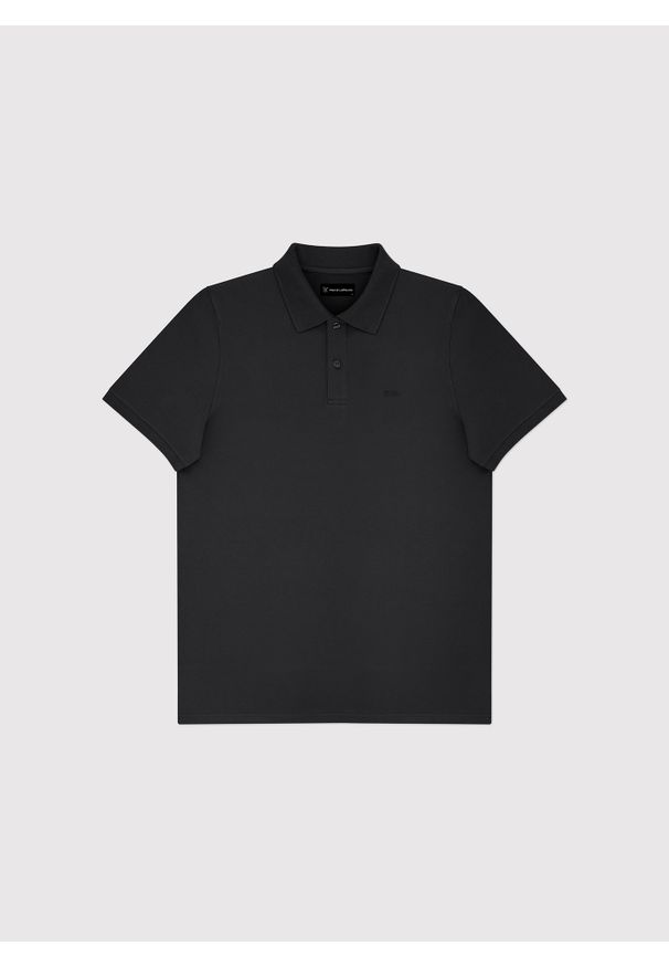 Pako Lorente - PAKO LORENTE - T-shirt polo w czarnym kolorze. Typ kołnierza: polo. Kolor: morski, biały, czarny, różowy. Materiał: bawełna, elastan
