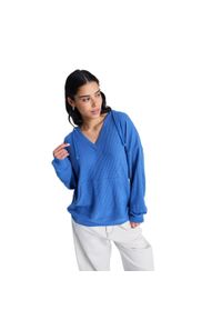 Roxy - Bluza z kapturem dla Kobiety OCEAN DRIVE Niebieski. Typ kołnierza: kaptur. Kolor: niebieski. Materiał: poliester, wiskoza, elastan, tkanina #1