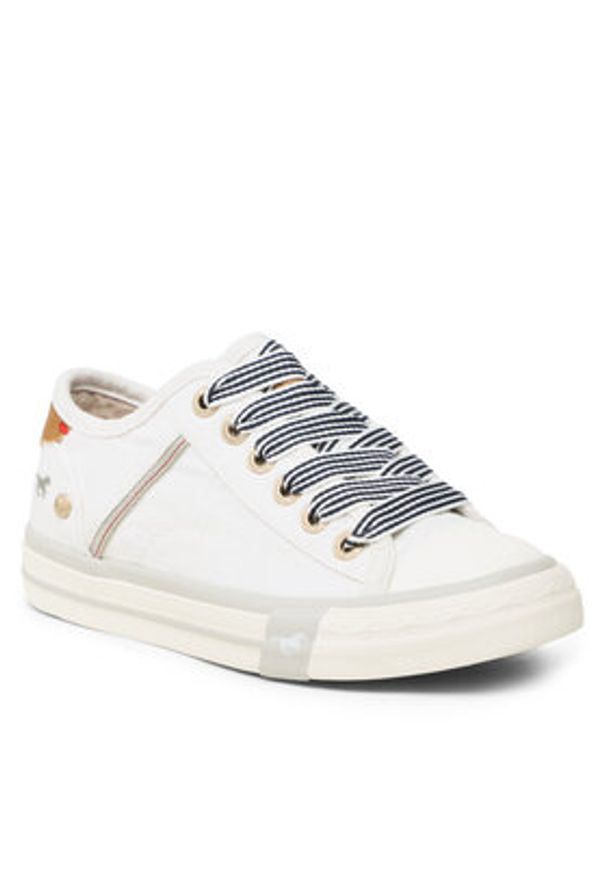 Mustang Trampki 5024-318-1 Biały. Kolor: biały. Materiał: materiał