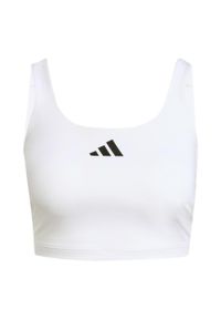Adidas - Koszulka Power Light Support Bra. Kolor: biały. Technologia: ClimaCool (Adidas)