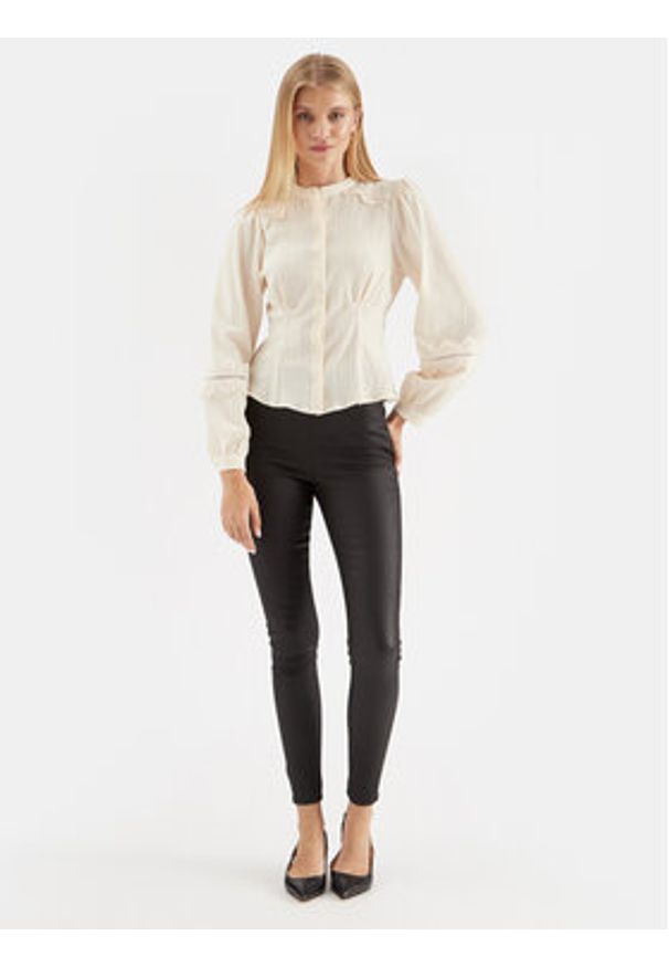 Cream Legginsy CRTea 10611099 Czarny Tight Fit. Kolor: czarny. Materiał: wiskoza