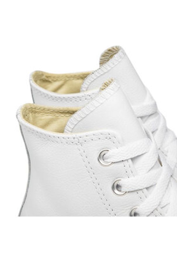 Converse Trampki Chuck Taylor All Star HI 132169C Biały. Kolor: biały. Materiał: skóra