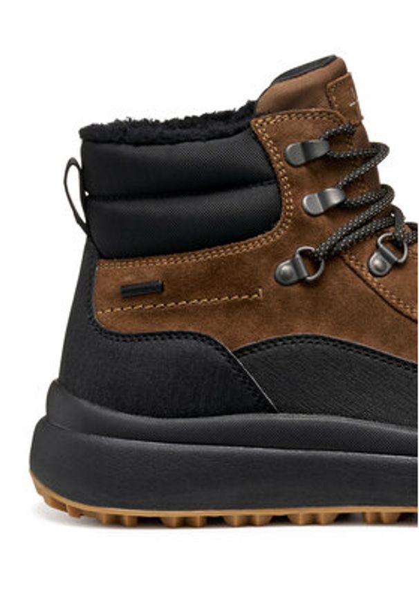 Geox Trekkingi U Granito + Grip B A U46FZD 022BC CS69B Brązowy. Kolor: brązowy. Materiał: zamsz, skóra. Sport: turystyka piesza