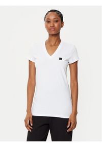 Armani Exchange T-Shirt XW000105 AF11929 U0002 Biały Slim Fit. Kolor: biały. Materiał: bawełna