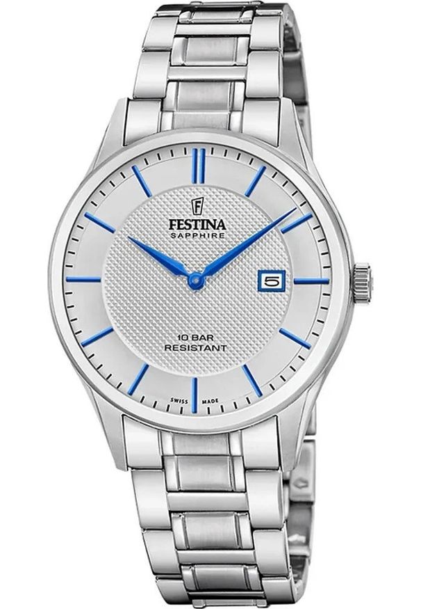 Zegarek męski Festina F20067-3 srebrny. Kolor: srebrny