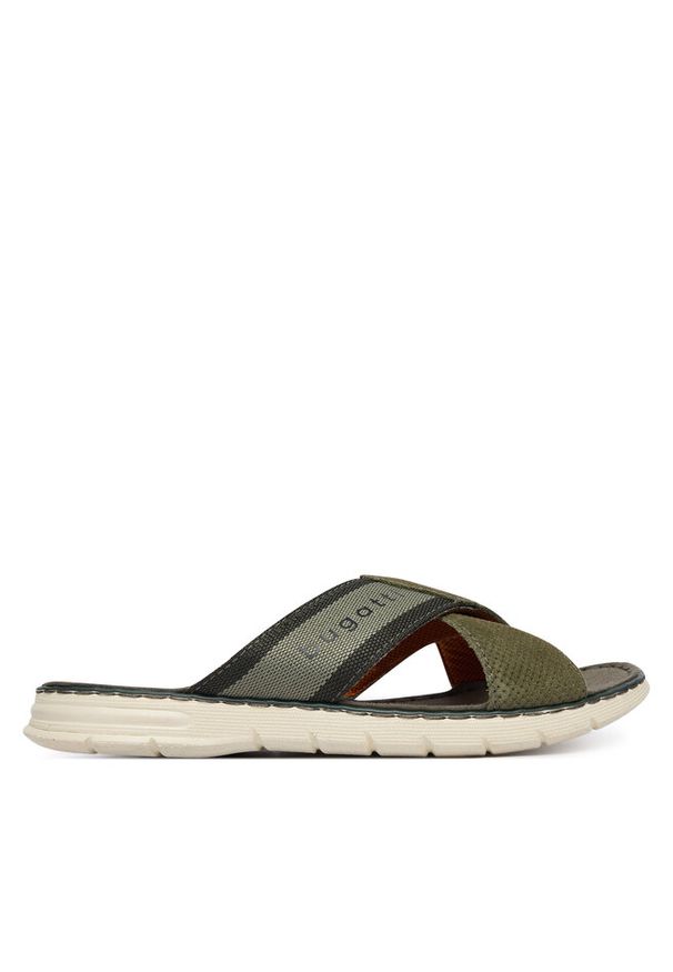 Klapki Bugatti. Kolor: zielony