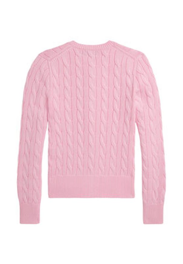 Polo Ralph Lauren Kardigan 211971868010 Różowy Slim Fit. Typ kołnierza: polo. Kolor: różowy. Materiał: bawełna