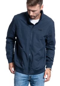 Wrangler - KURTKA WRANGLER BOMBER JACKET NAVY W4C0YC114. Okazja: na co dzień. Kolor: niebieski. Styl: casual #5