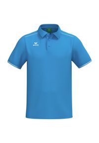 ERIMA - Polo Erima CMPT. Typ kołnierza: polo. Kolor: niebieski, biały, wielokolorowy. Materiał: tkanina. Sport: fitness, piłka nożna