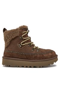 Ugg Śniegowce W Classic Alpine Lace Up 1158271 Brązowy. Kolor: brązowy. Materiał: skóra #1