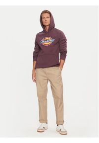 Dickies Bluza Icon Logo DK0A4XCB Fioletowy Regular Fit. Kolor: fioletowy. Materiał: bawełna #5