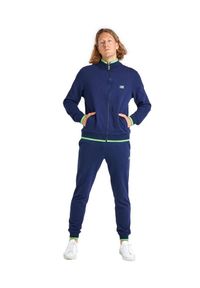 LEONE 1947 APPAREL - Męski dres ze stójką i zamkiem Welcome Back. Kolor: niebieski. Materiał: dresówka. Sport: fitness
