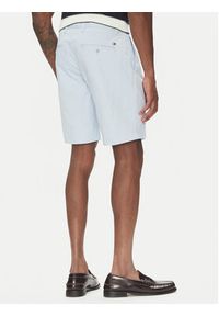 TOMMY HILFIGER - Tommy Hilfiger Szorty materiałowe Brooklyn MW0MW23563 Błękitny Regular Fit. Kolor: niebieski. Materiał: bawełna #5