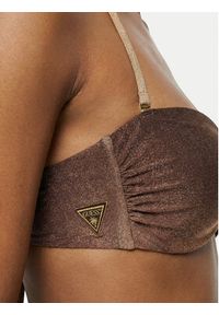 Guess Góra od bikini E6GJ12 KF600 Brązowy. Kolor: brązowy. Materiał: syntetyk #5