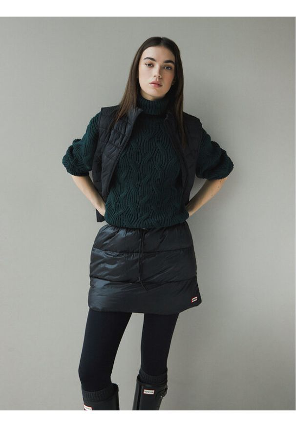 Hunter Spódnica mini HARW0035242 Czarny Regular Fit. Kolor: czarny. Materiał: syntetyk