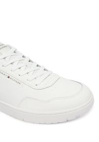 TOMMY HILFIGER - Tommy Hilfiger Sneakersy Th Basket Core Lite Lth FM0FM05713 Biały. Kolor: biały. Materiał: skóra #5