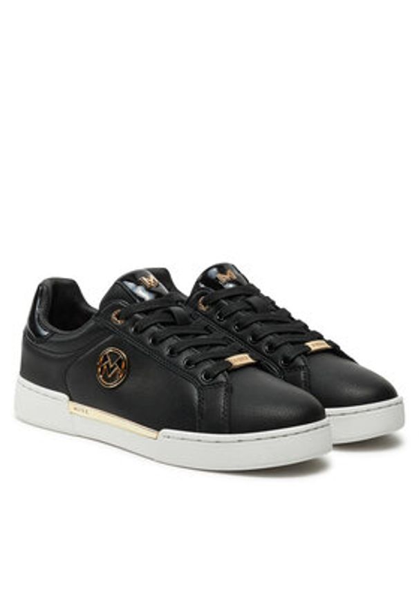 MEXX Półbuty MI001010443W Czarny. Kolor: czarny. Materiał: skóra