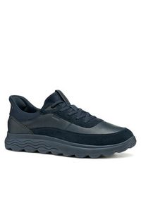 Geox Sneakersy U Spherica Plus U56MPA 08522 C4002 Granatowy. Kolor: niebieski. Materiał: zamsz, skóra