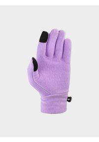 4f - Rękawiczki polarowe Touch Screen dziecięce. Kolor: fioletowy. Materiał: polar. Styl: casual #2