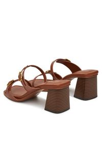 Aldo Sandały Maymay 14028466 Brązowy. Kolor: brązowy. Materiał: skóra